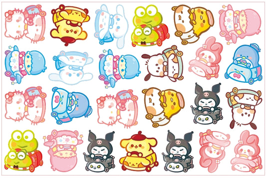 Sanrio bumper car-8cm big chip(random mix)