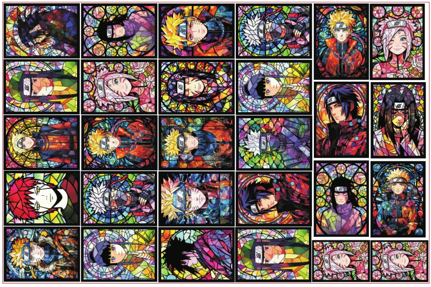 Glass Naruto-8cm big chip(random mix)