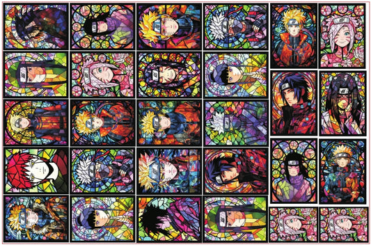 Glass Naruto-8cm big chip(random mix)