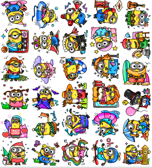 Minions 2-8cm big chip(random mix)