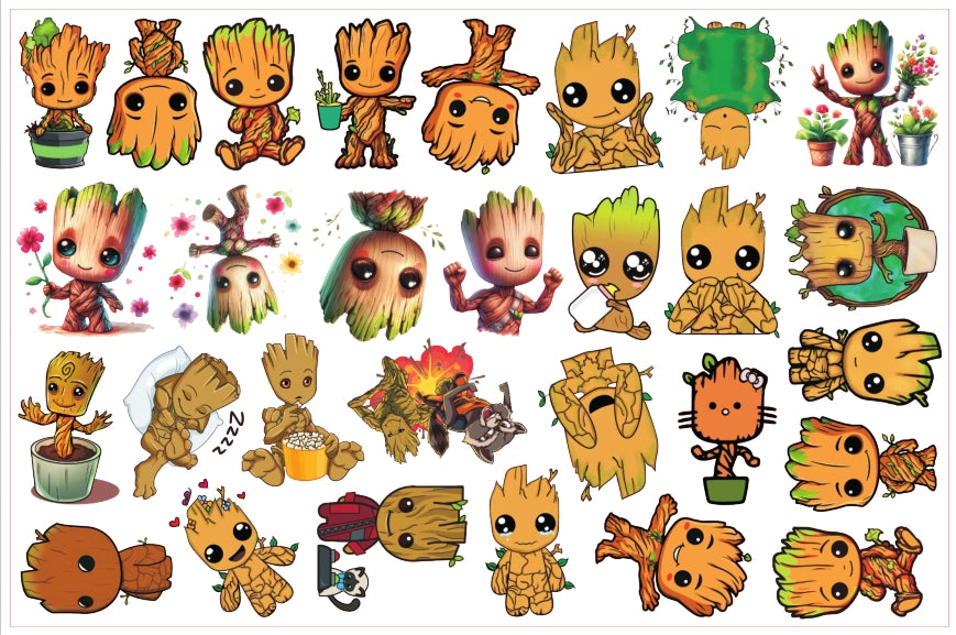 Groot-8cm big chip(random mix)