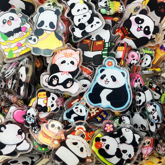 Panda mix 2&4cm-Acrylic chips