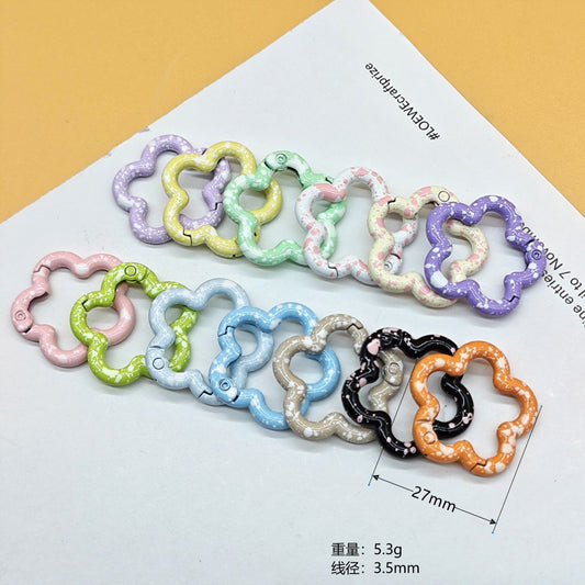 Metal keychain 10pcs (color random)