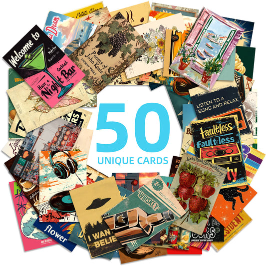 Retro cards 50pcs/set 15cm*10cm