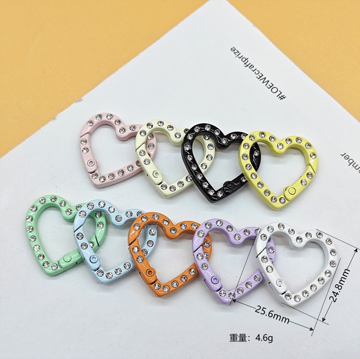 Metal keychain 10pcs (color random)