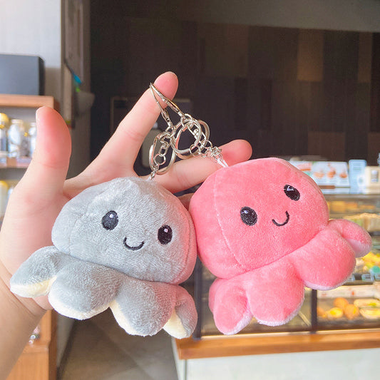 Fluffy Octopus Keychain