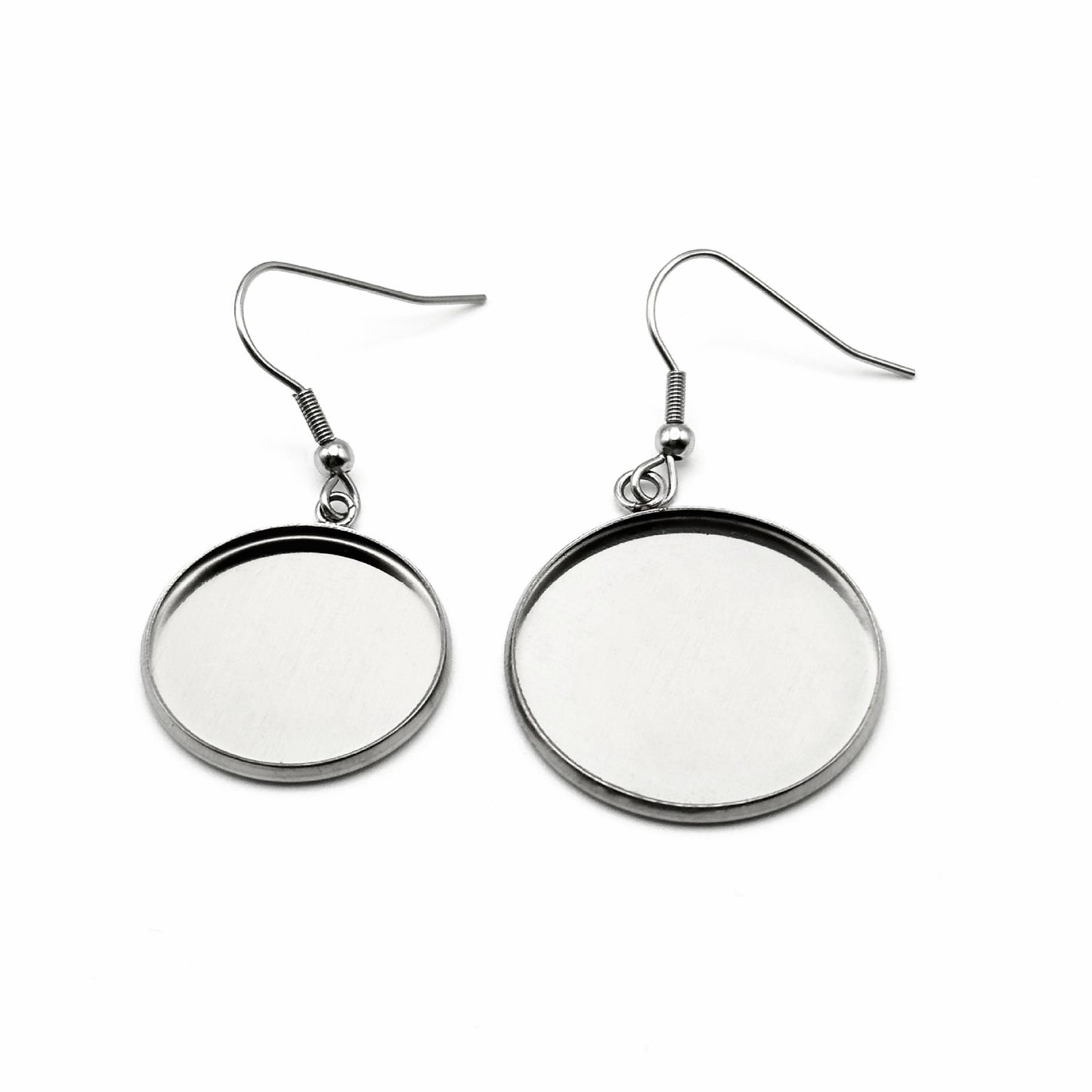 DIY earrings stainless steel round hook earings