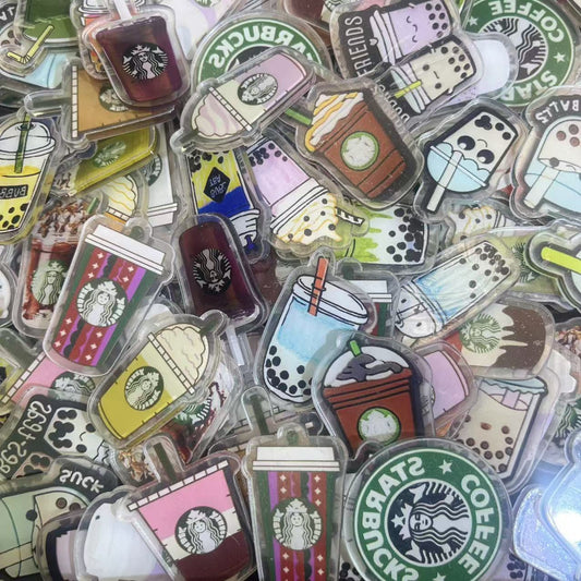Starbucks drink, 4cm-Acrylic chips