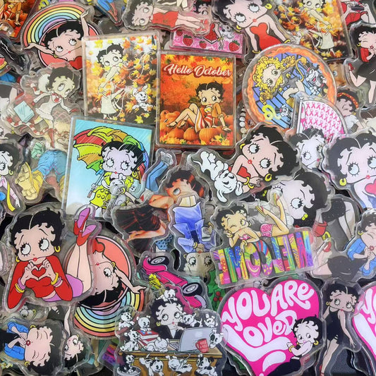 Betty Boop version 2, 4cm-Acrylic chips