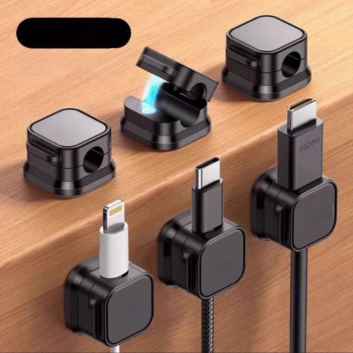 Magnetic wire straightener Charging cable storage holder