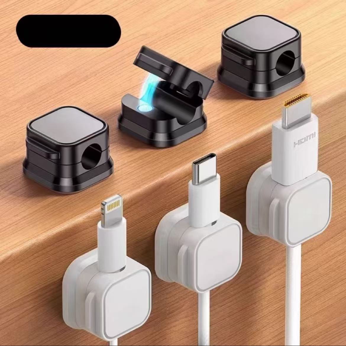 Magnetic wire straightener Charging cable storage holder