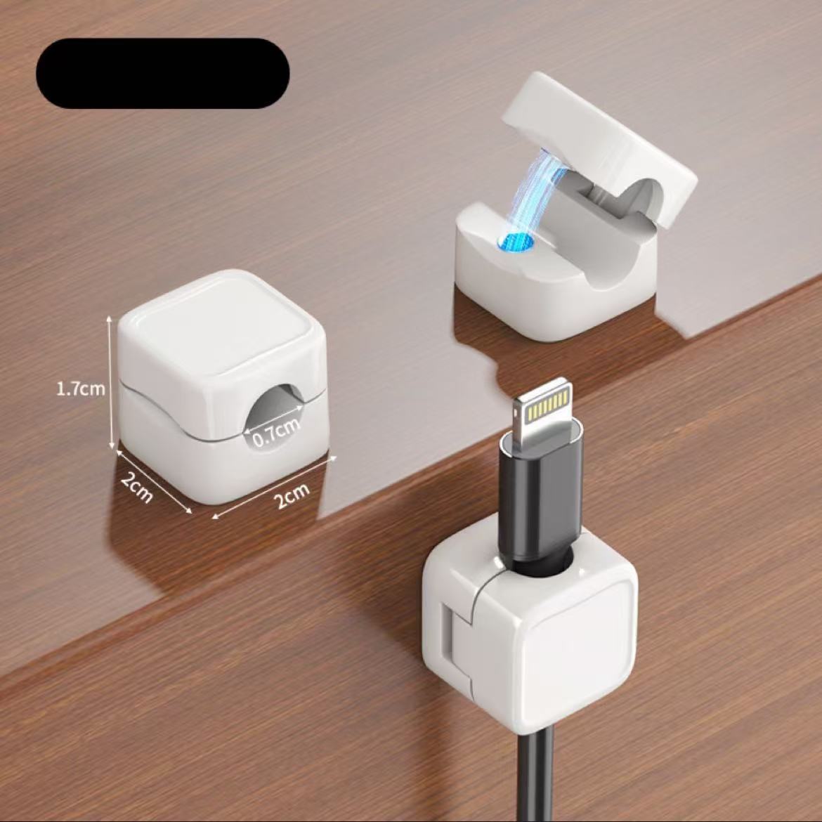 Magnetic wire straightener Charging cable storage holder