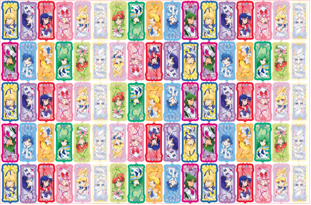 Sailor moon rectangle-8cm big chip(random mix)