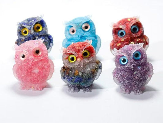 Resin Crystal Owl
